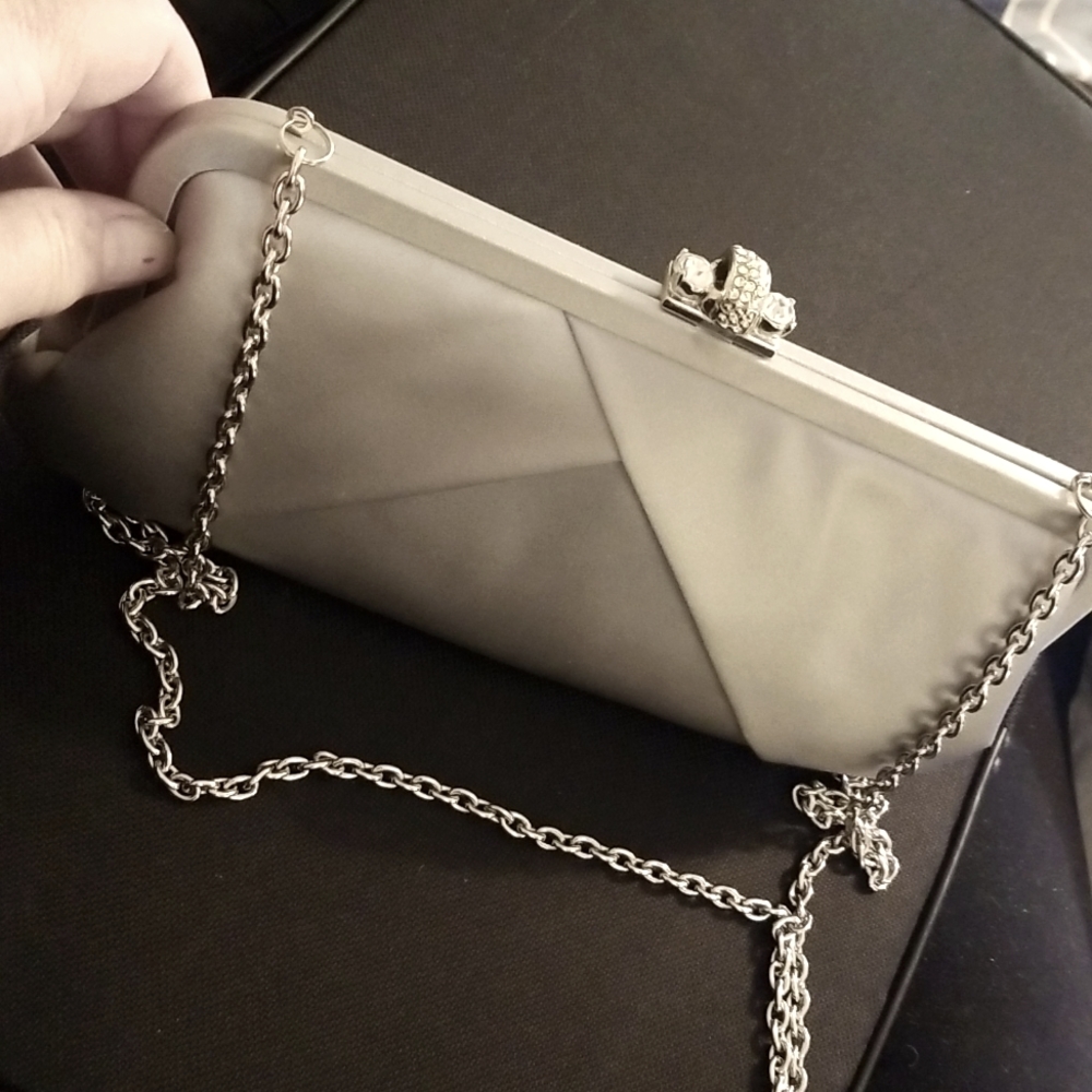 Franchi Silver Clutch Purse
